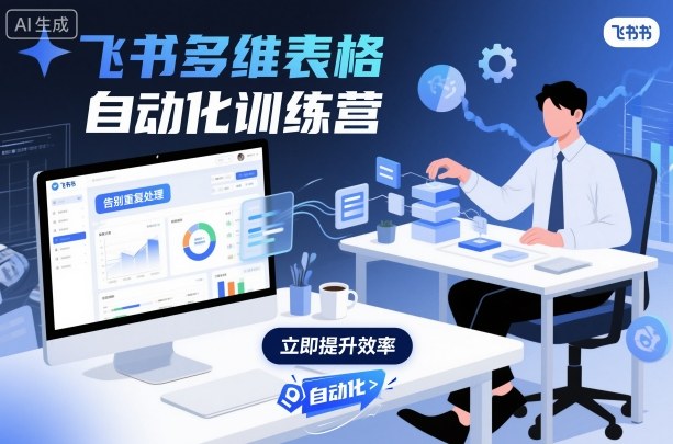 飞书多维表格自动化训练营,手把手教你告别重复处理,用多维表格开启高效办公新模式-裕启创服