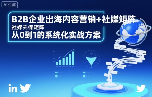 B2B企业出海内容营销+社媒矩阵,从0到1的系统化实战方案-裕启创服