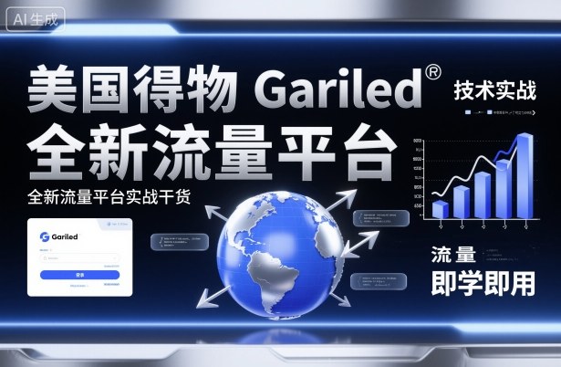 美国得物Gariled技术实战，全新流量平台​实战干货，即学即用-裕启创服