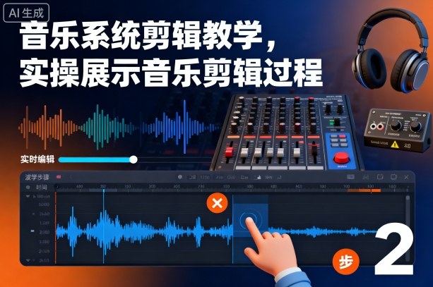 音乐系统剪辑教学，实操展示音乐剪辑过程-裕启创服