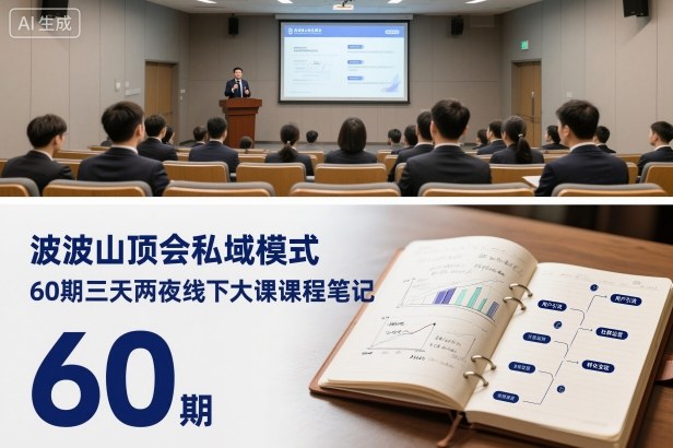 波波山顶会私域模式60期三天两夜线下大课课程笔记(文档)-裕启创服