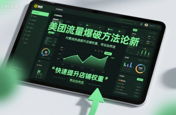 美团流量爆破方法论,付费流快速提升店铺权重,带动自然流-裕启创服