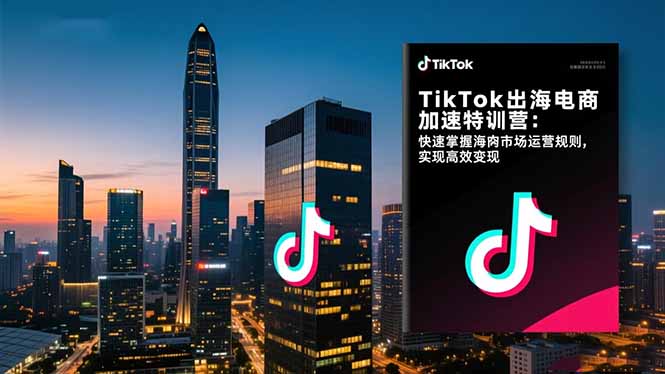 TikTok出海电商加速特训营：快速掌握海外市场运营规则，实现高效变现-裕启创服