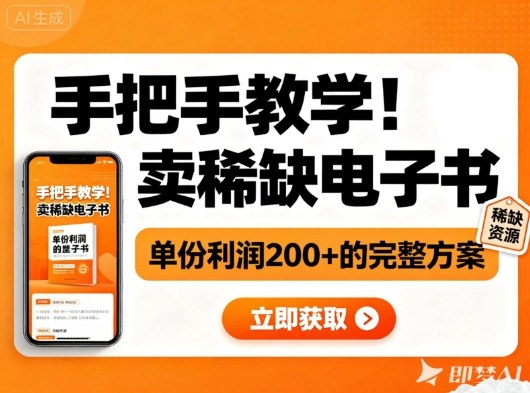 手把手教学!在小红书卖稀缺电子书,单份利润2张+的完整方案-裕启创服